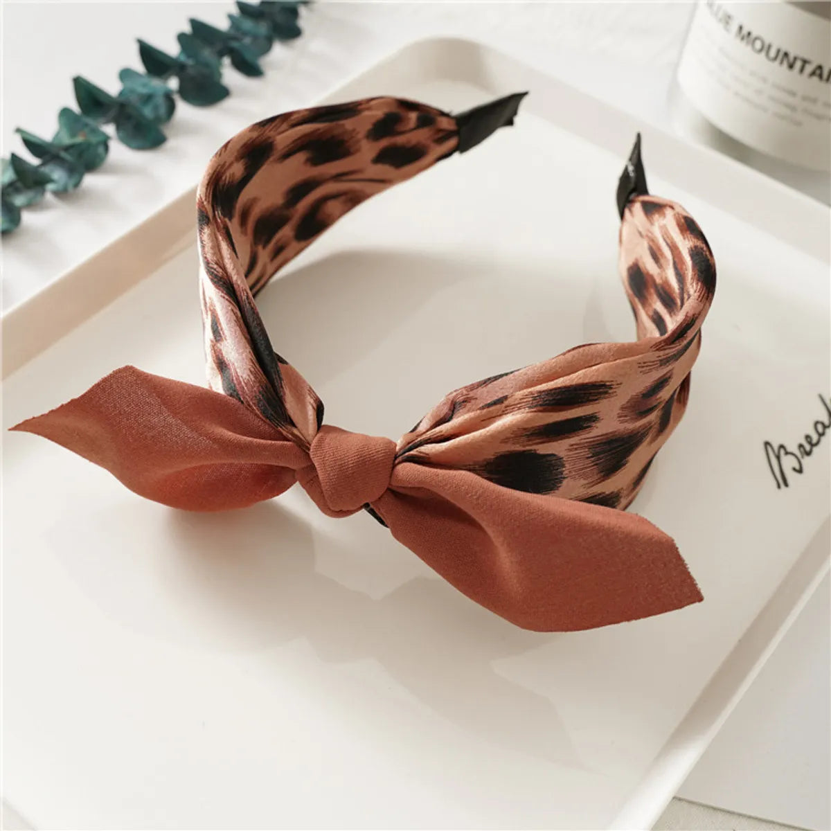 Fashion Polka Dots Bow Knot Cloth Printing Hair Band 1 Piece