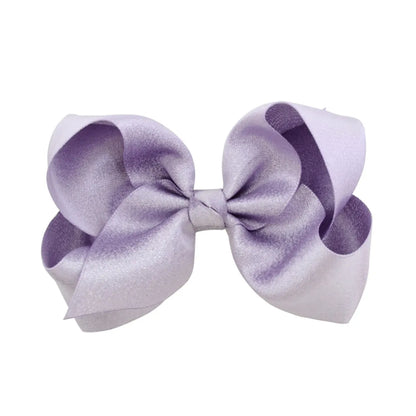 Fashion Polyester Children'S Bowknot Hairpin Headdress Solid Color Flower Multicolor Headband