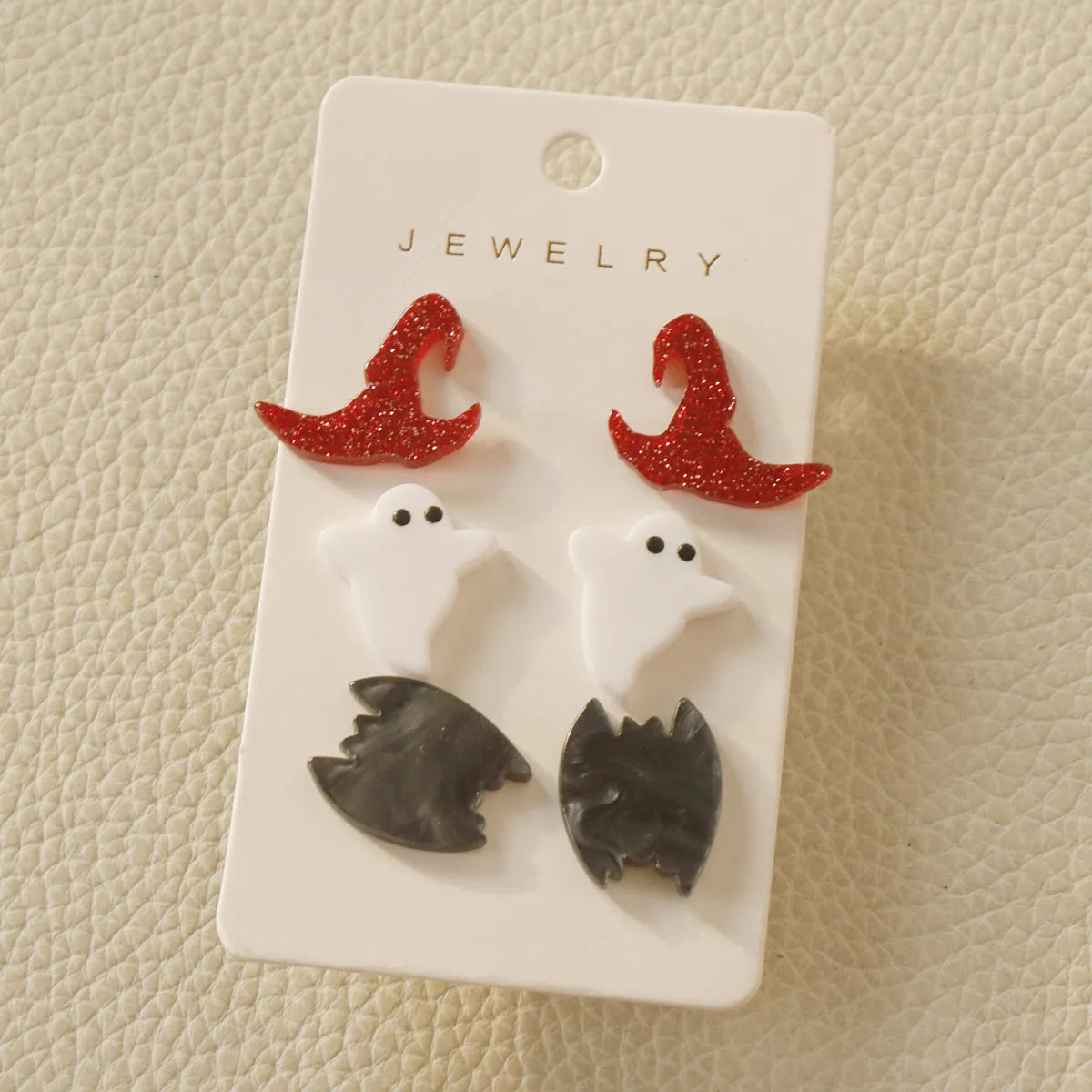 Fashion Pumpkin Bat Arylic Halloween Women'S Earrings