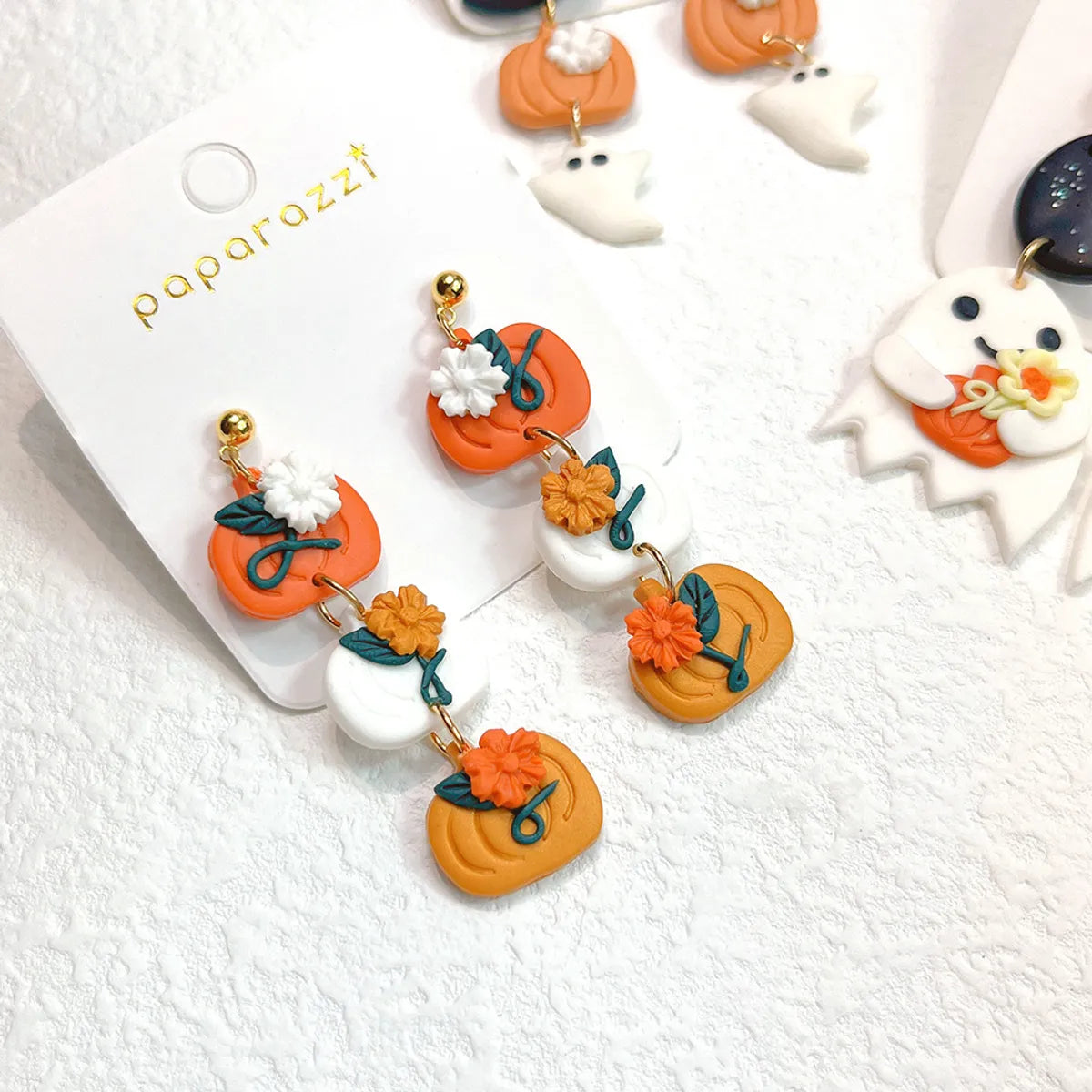 Fashion Pumpkin Soft Clay Women'S Drop Earrings 1 Pair