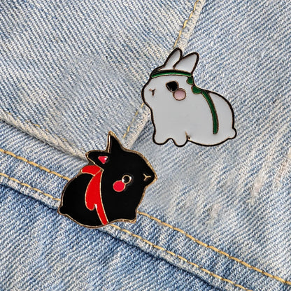 Fashion Rabbit Alloy Enamel Unisex Brooches