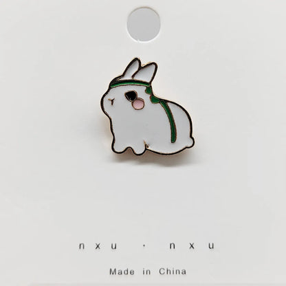 Fashion Rabbit Alloy Enamel Unisex Brooches