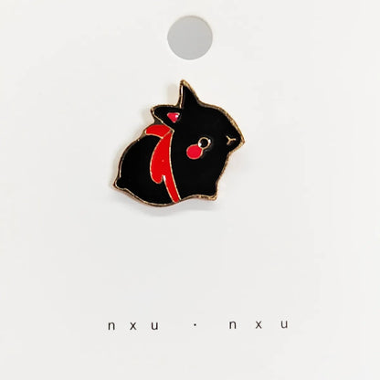 Fashion Rabbit Alloy Enamel Unisex Brooches