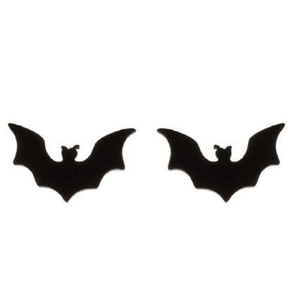 Fashion Rabbit Bat Bird Stainless Steel Plating Ear Studs 1 Pair