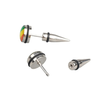 Fashion Rainbow Alloy Plating Unisex Ear Studs 1 Pair