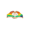 Fashion Rainbow Heart Shape Alloy Plating Unisex Brooches