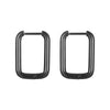 1 Pair Fashion Rectangle Plating 201 Stainless Steel 18K Gold Plated Hoop Earrings