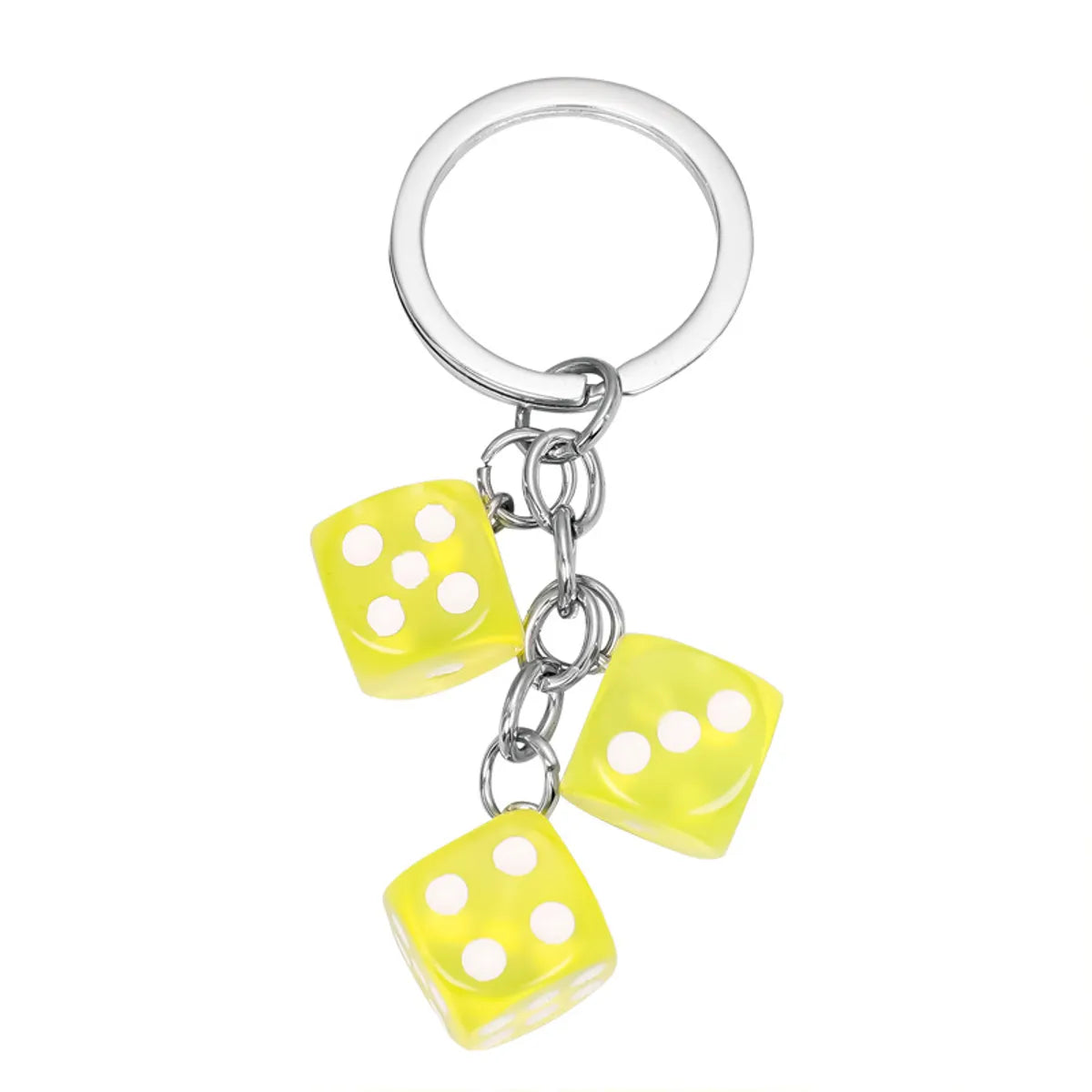 Dice Resin Keychain