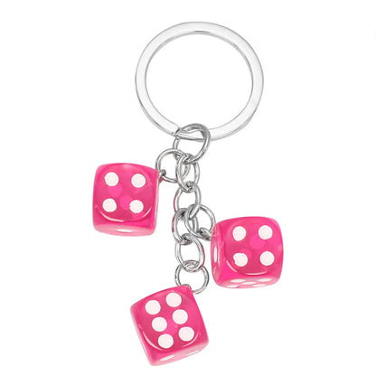 Dice Resin Keychain