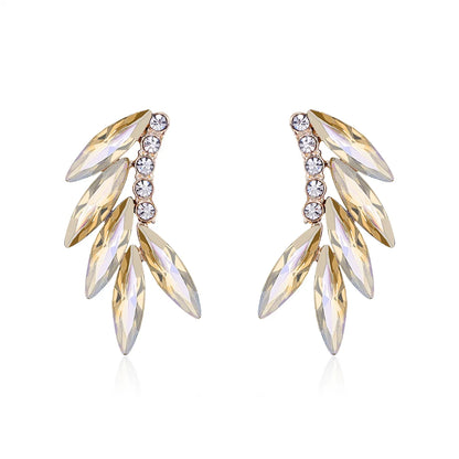 Vintage Style Baroque Style Fashion Wings Alloy Crystal Rhinestones Ear Studs