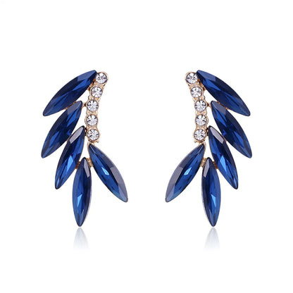 Vintage Style Baroque Style Fashion Wings Alloy Crystal Rhinestones Ear Studs