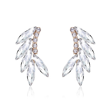 Vintage Style Baroque Style Fashion Wings Alloy Crystal Rhinestones Ear Studs