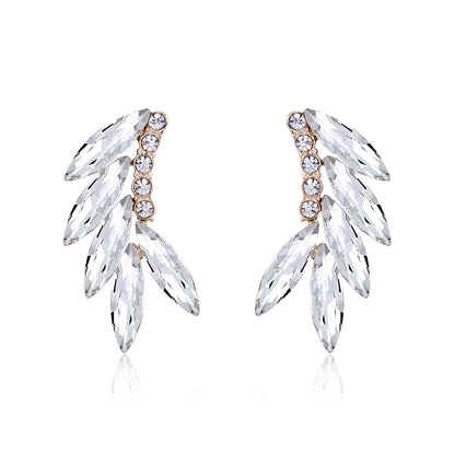 Vintage Style Baroque Style Fashion Wings Alloy Crystal Rhinestones Ear Studs