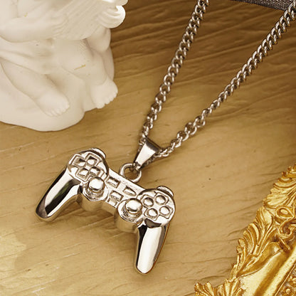 Fashion Retro Game Console Handle-shaped Titanium Steel Necklace Wholesale Gooddiy