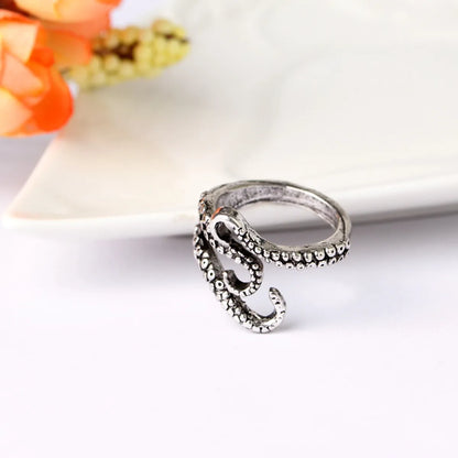 Fashion Retro Men's Octopus Ring Alloy Joint Ring Wholesale Gooddiy