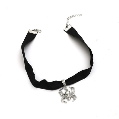 Fashion Retro Simple Personality Spider Pendant Necklace