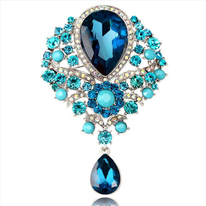 Fashion Rhinestone Glass Alloy Brooch Nhdr132412