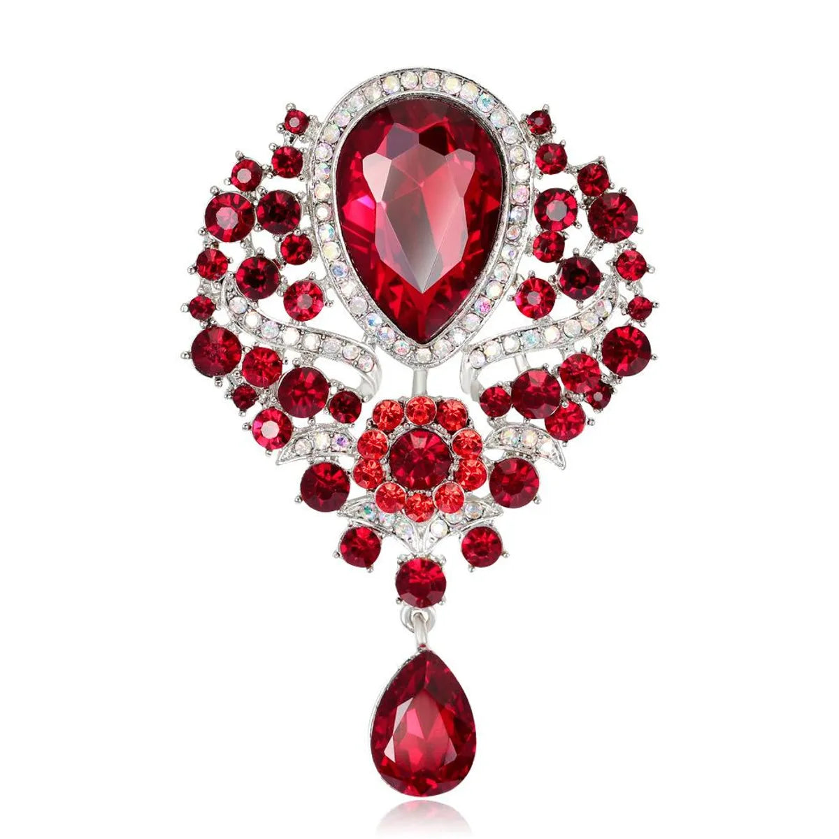 Fashion Rhinestone Glass Alloy Brooch Nhdr132412