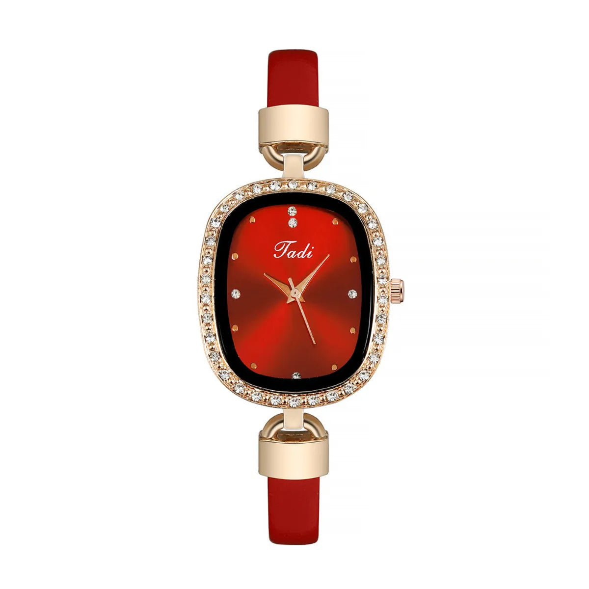 Fashion Rhinestone Thin Belt Watch Casual Watch Women