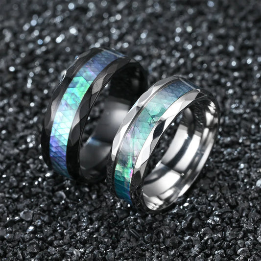 Fashion Rhombus Stainless Steel Plating Rings 1 Piece