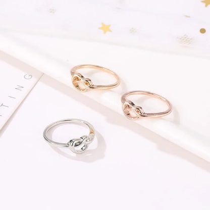 Fashion Rings For Women New Rose Gold Knotted Ring Wholesale