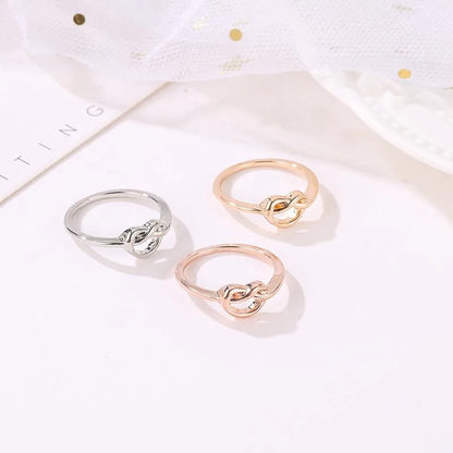 Fashion Rings For Women New Rose Gold Knotted Ring Wholesale