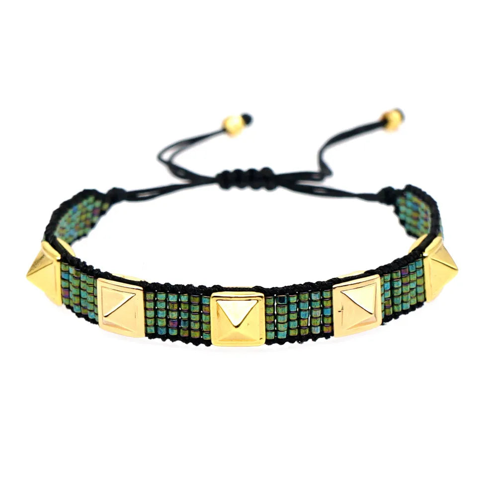 Fashion  Multi-Layered Miyuki Bead Woven Demon Eye Bracelet