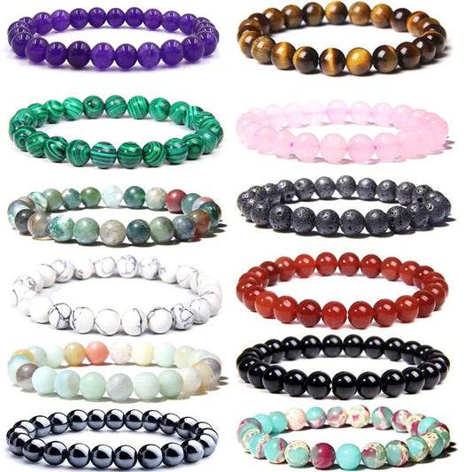 Fashion Round Agate Bracelets