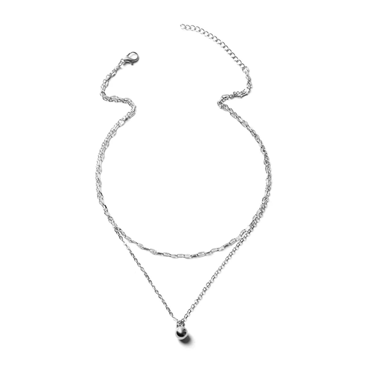 Fashion Round Alloy Plating Necklace