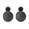 Fashion Round Alloy Plating Women'S Drop Earrings 1 Pair