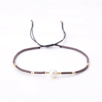 Fashion Round Beaded Pearl Women'S Bracelets 1 Piece