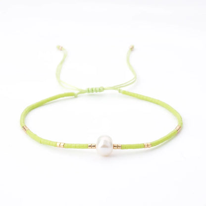 Fashion Round Beaded Pearl Women'S Bracelets 1 Piece