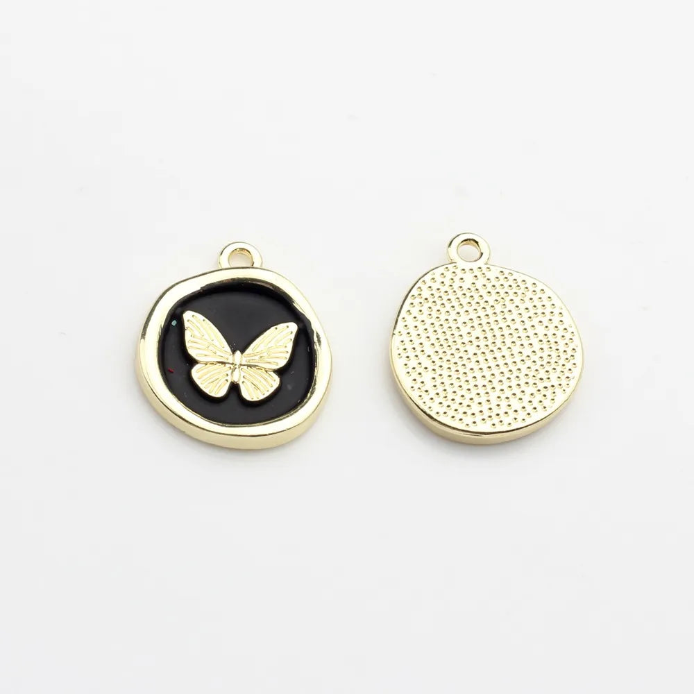 Zinc Alloy Round Butterfly