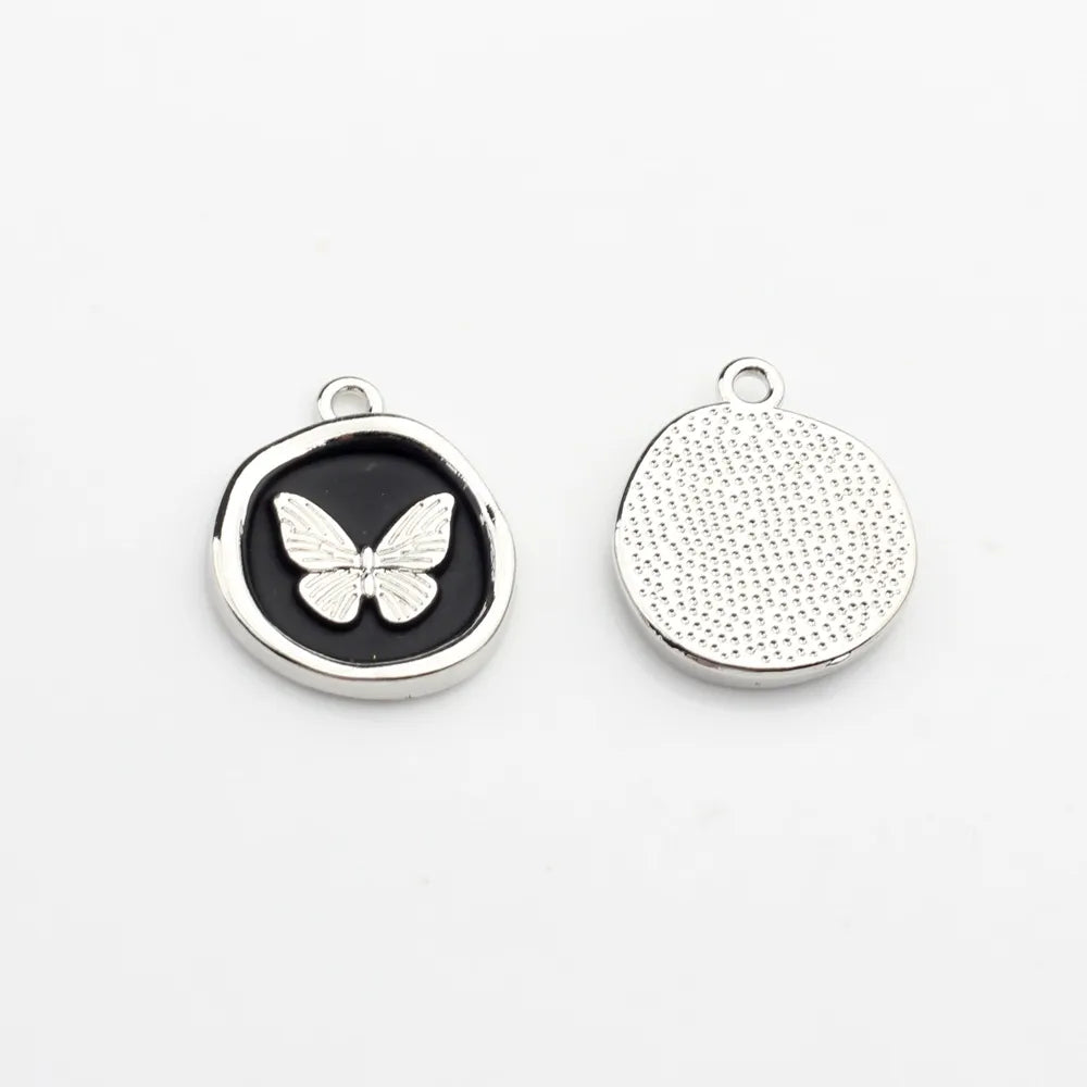 Zinc Alloy Round Butterfly