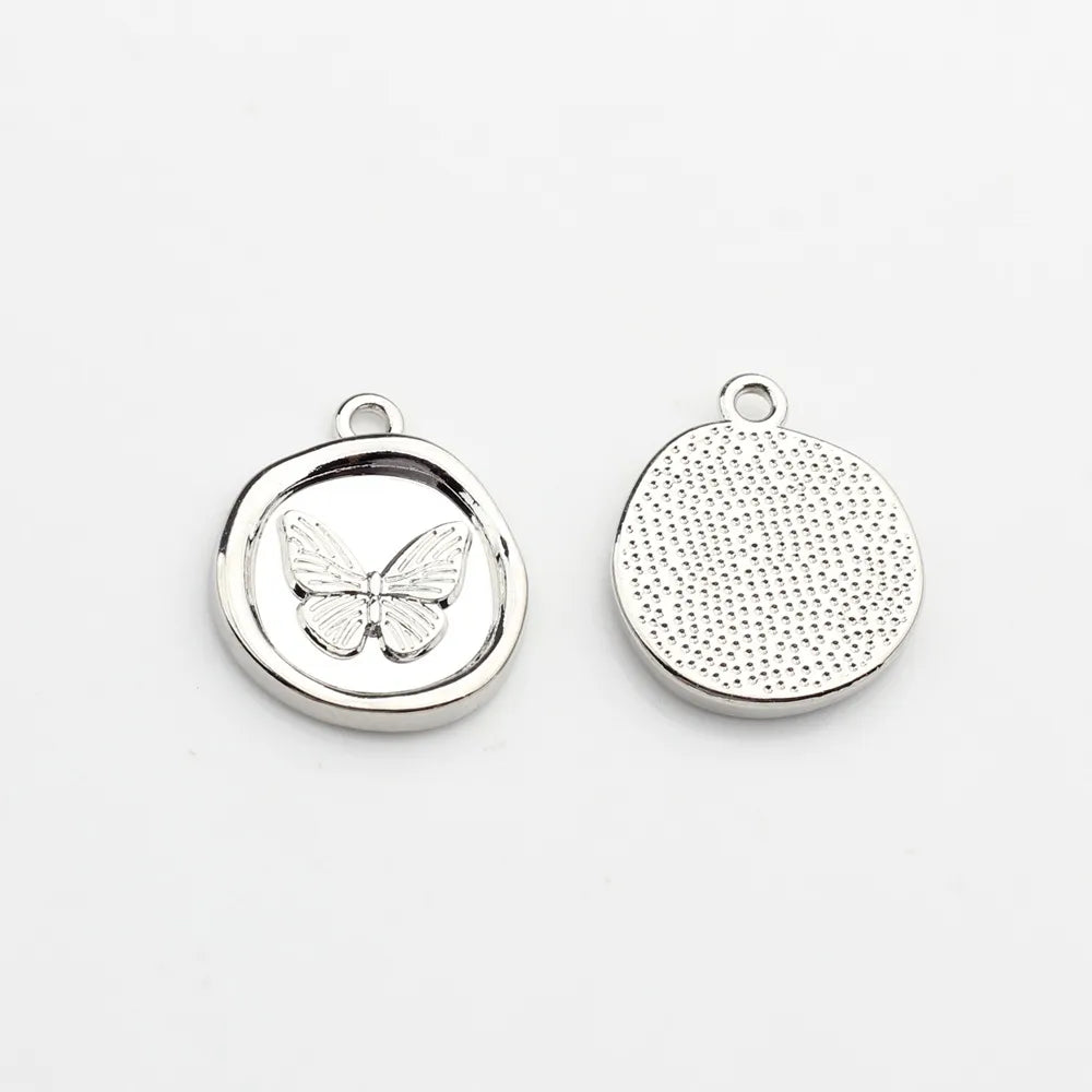 Zinc Alloy Round Butterfly