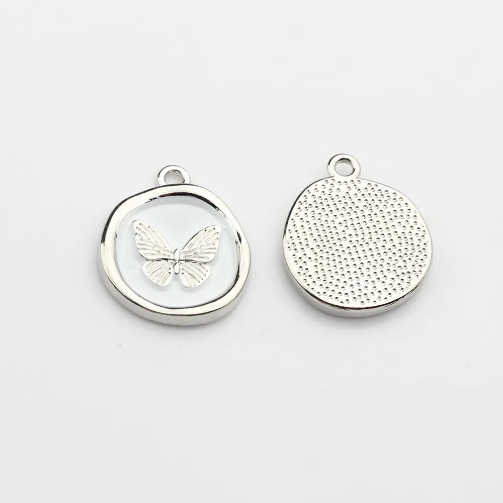 Zinc Alloy Round Butterfly