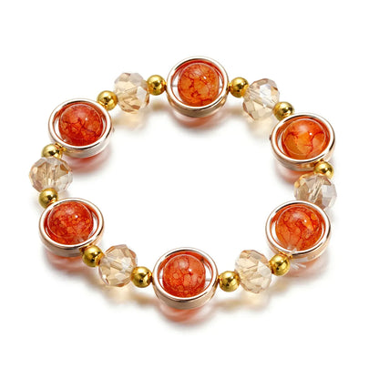 Fashion Round Glass Women'S Bracelets 1 Piece