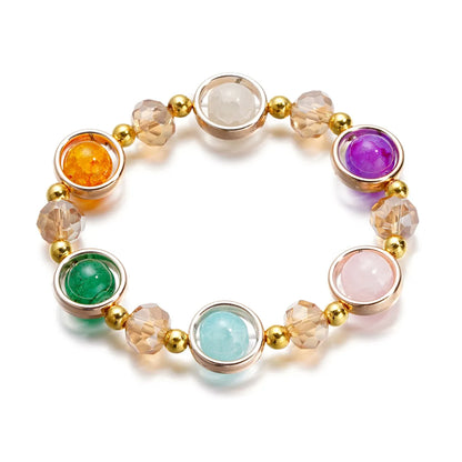 Fashion Round Glass Women'S Bracelets 1 Piece