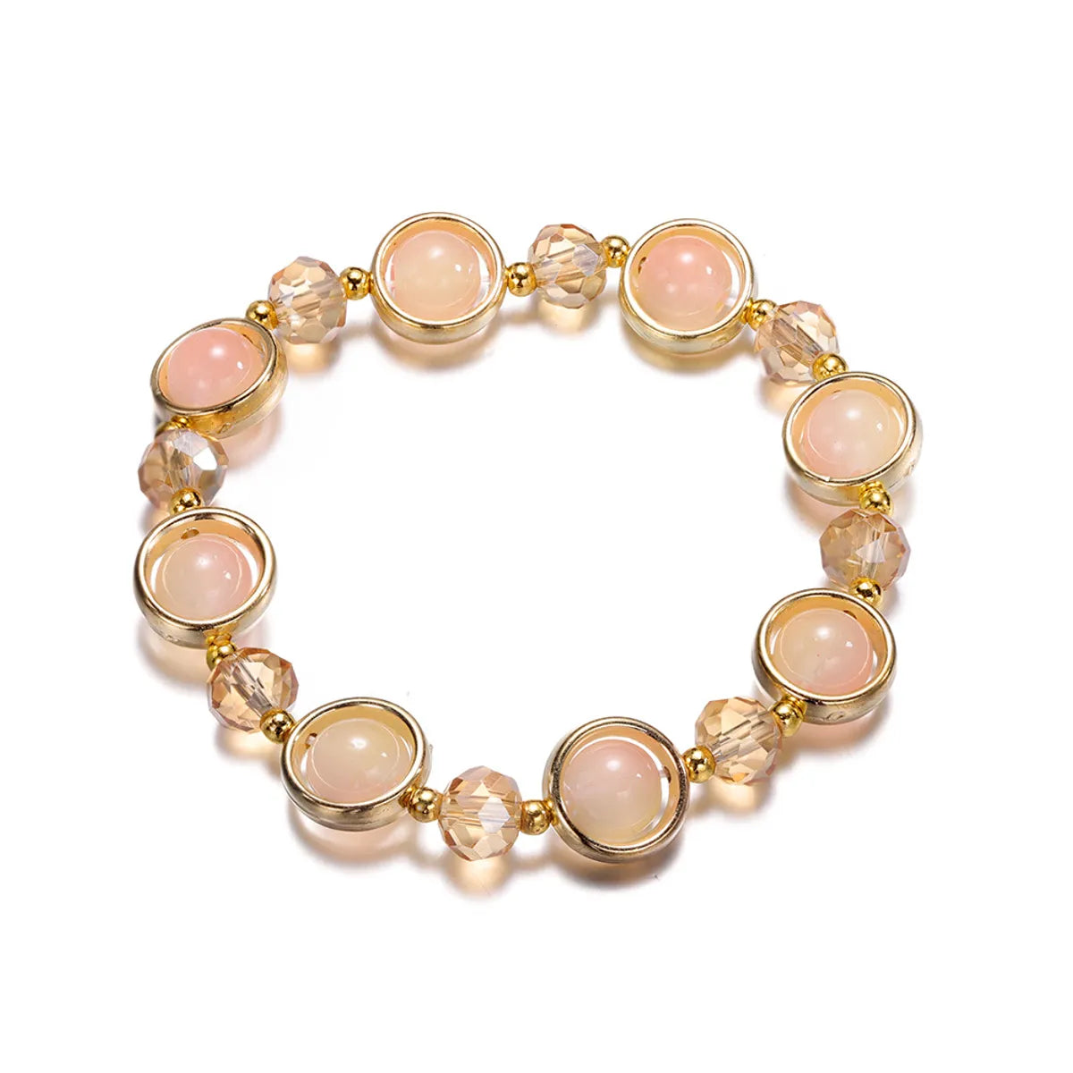 Fashion Round Glass Women'S Bracelets 1 Piece