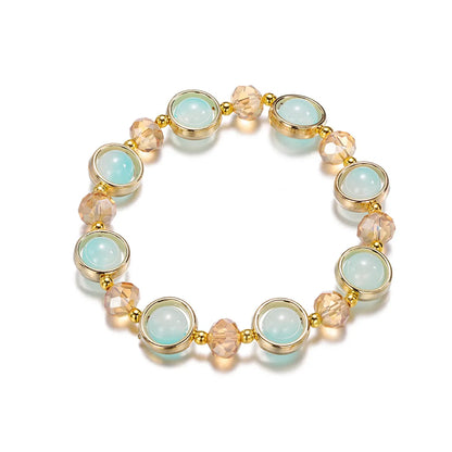 Fashion Round Glass Women'S Bracelets 1 Piece