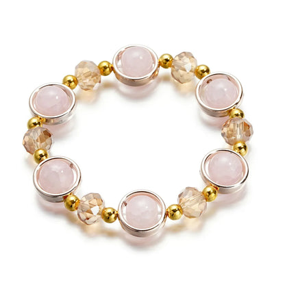 Fashion Round Glass Women'S Bracelets 1 Piece