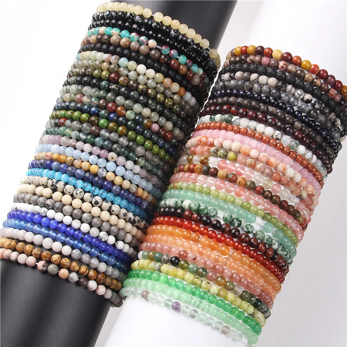 Fashion Round Natural Stone Beaded Bracelets