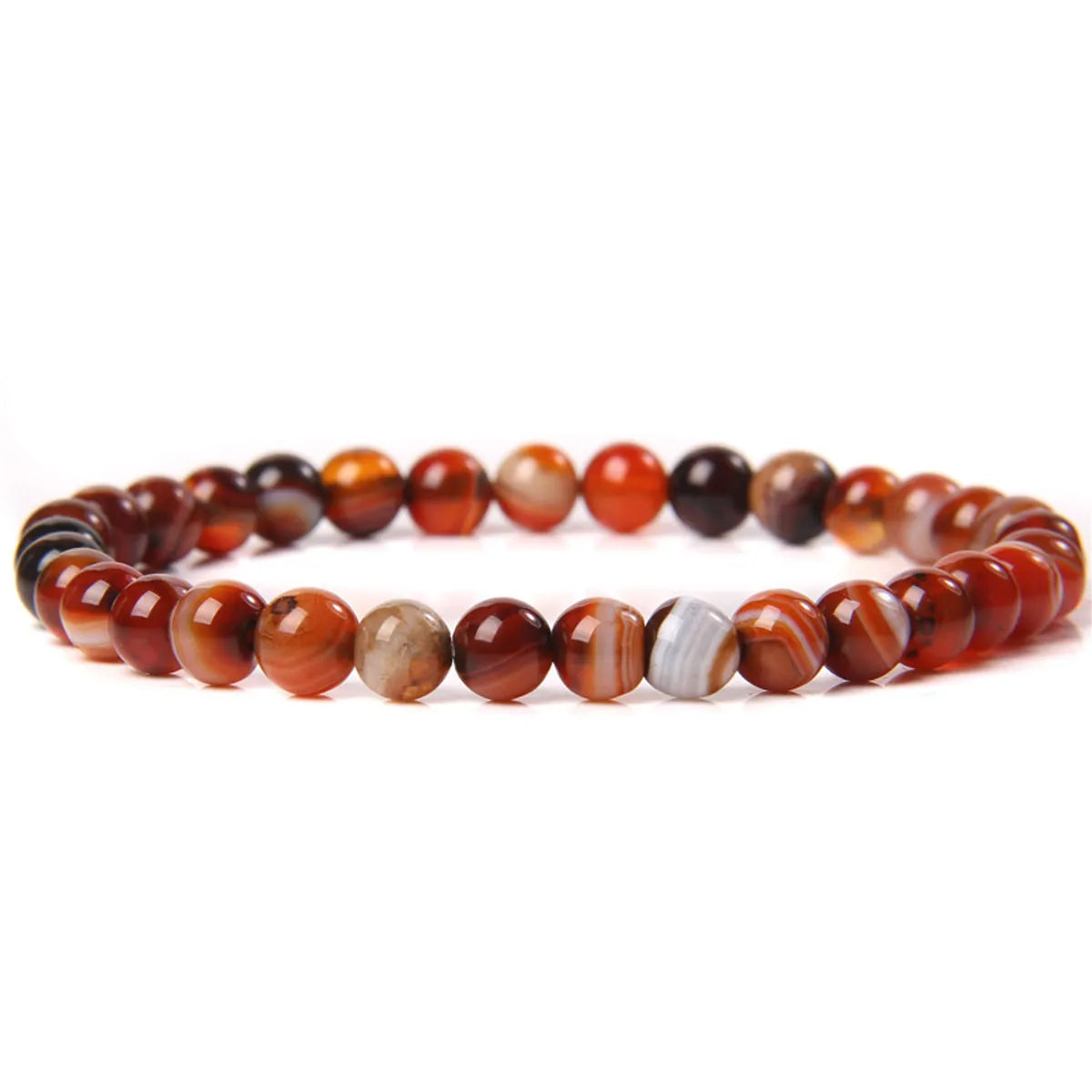 Fashion Round Natural Stone Beaded Bracelets 1 Piece