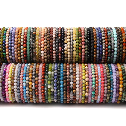 Fashion Round Natural Stone Beaded Bracelets 1 Piece