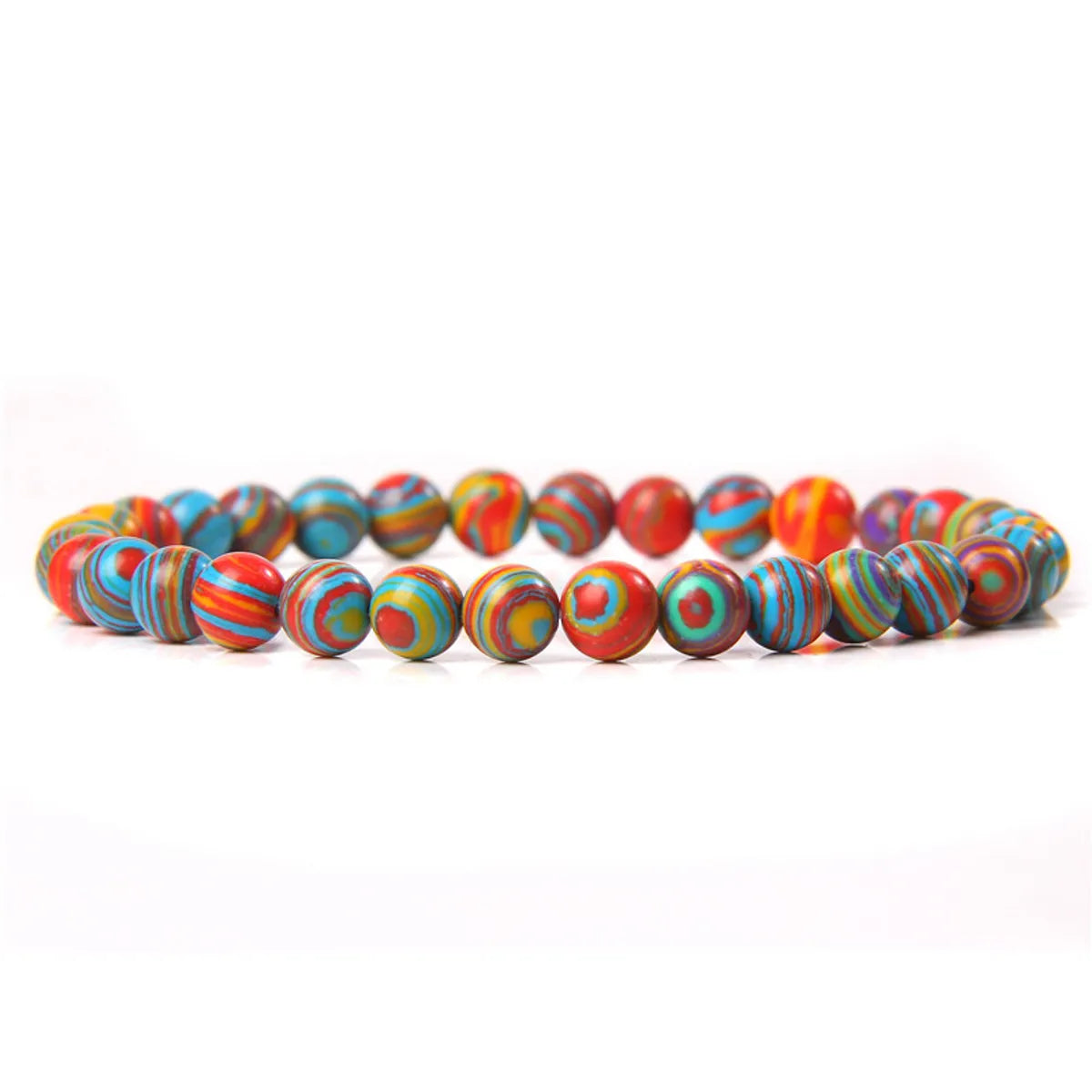 Fashion Round Natural Stone Beaded Bracelets 1 Piece