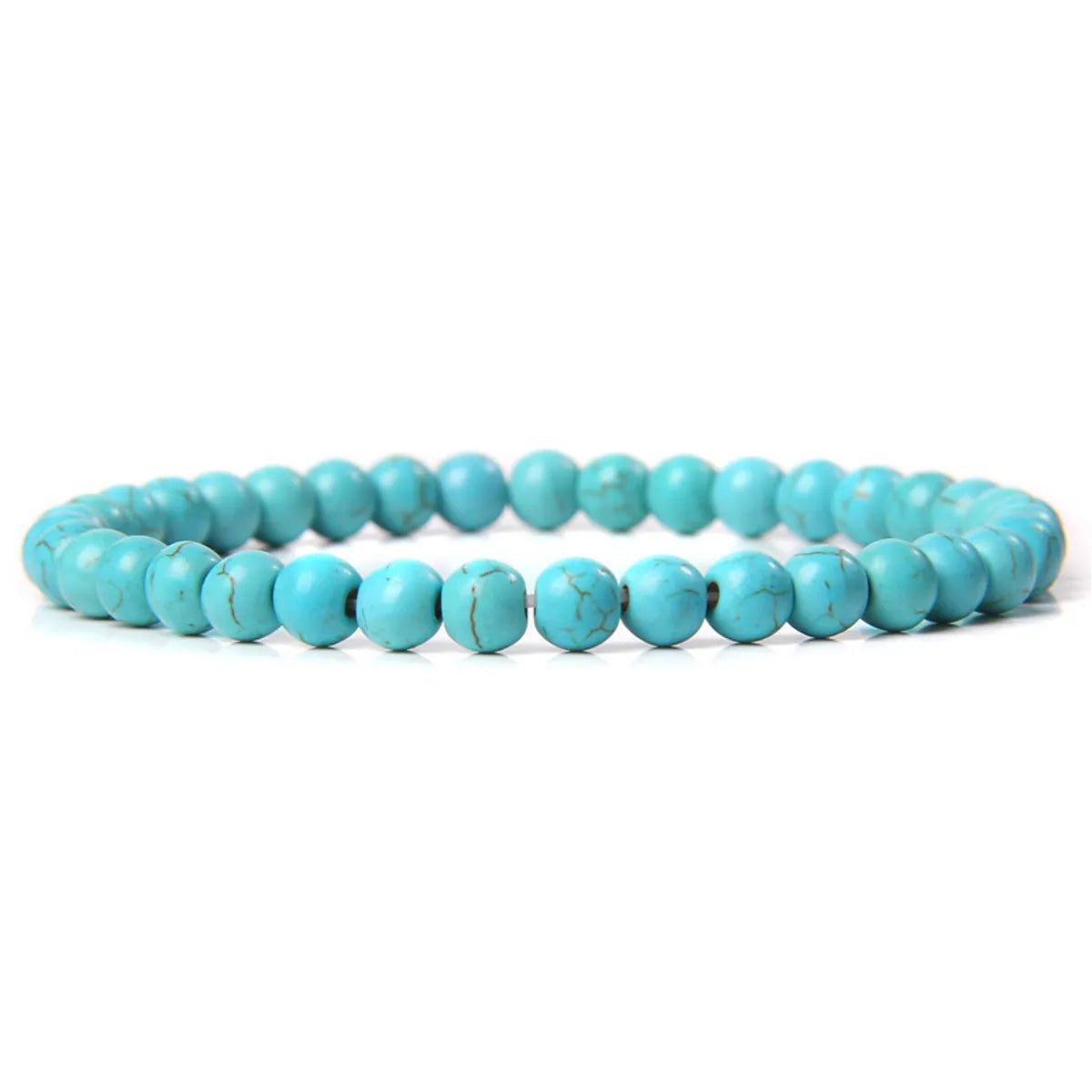 Fashion Round Natural Stone Beaded Bracelets 1 Piece