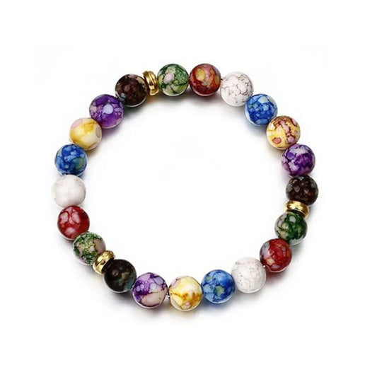 Fashion Round Natural Stone Beaded Bracelets 1 Piece