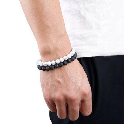 Fashion Round Natural Stone Beaded Bracelets