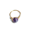 Fashion Round Natural Stone Rings 1 Piece