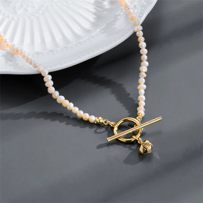 Fashion Round Pearl Copper Choker 1 Piece